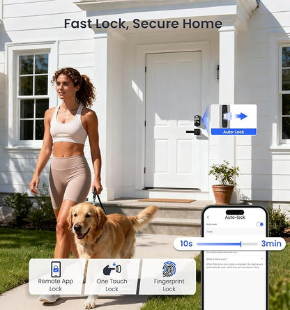 Veise VE012W-L Built-in Wi-Fi Fingerprint Smart Lock - Image 7