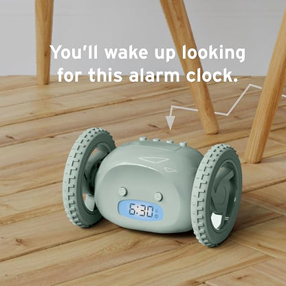 CLOCKY Extra Loud Alarm Clock for Heavy Sleepers on Wheels Rolls Runs Away - Image 6
