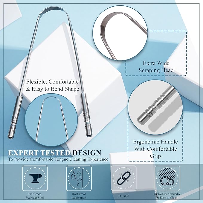 MasterMedi Tongue Scraper for Adults - Image 3