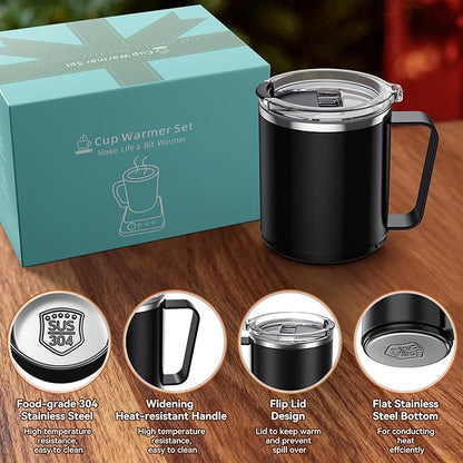 Coffee Mug Warmer & Mug Set for Desk, 36W Electric Coffee Mug Warmer - Image 6