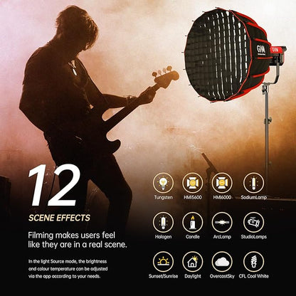 GVM Video Lighting 300W Bi-Color Studio Lights kit - Image 3
