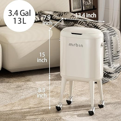 MRBIN Metal Slim Bathroom Motion Sensor Trash Can - Image 6