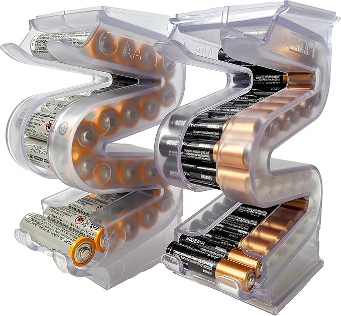 Battery Ladder Organizer Case for AA & AAA Batteries by Kalinar