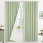 LAMIT 100% Blackout Natural Linen Curtains, 72 Inches Linen Textured Thermal by LAMIT