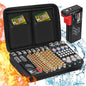 Battery Storage Box Hard Case Holds 148 Batteries, Waterproof Fireproof Battery by Unknown