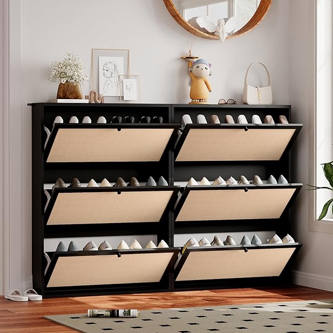AVZEAR Narrow Shoe Storage Cabinet - Image 6