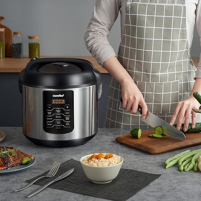COMFEE' Rice Cooker 10 cup Uncooked/20 cup Cooked, Rice Maker, Steamer and - Image 7