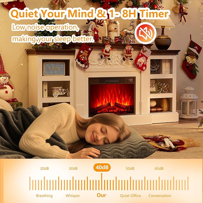 SOOWERY Electric Fireplace - Image 5