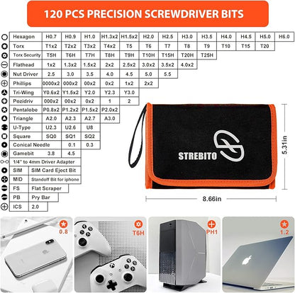 STREBITO Precision Screwdriver Set 142-Piece Electronic Repair Tool Kit - Image 2