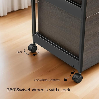 EUREKA ERGONOMIC 2-Drawer Mobile File Cabinet - Image 8
