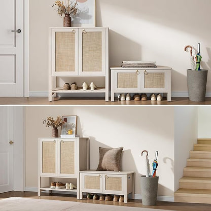 SICOTAS Rattan Shoe Cabinet - Image 4