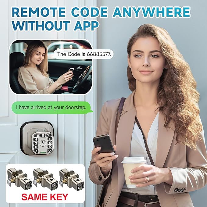 Richelock Fingerprint Door knob, Smart Biometric Door Lock - Image 5