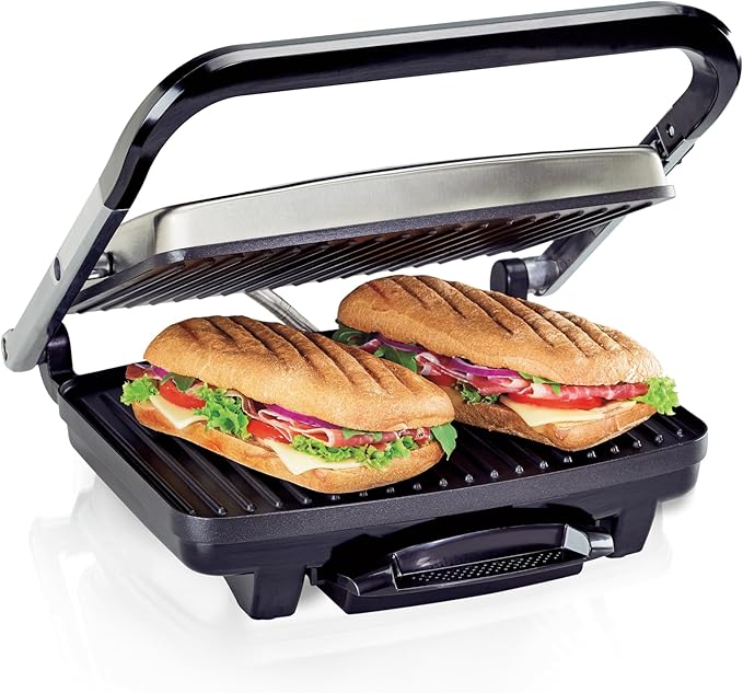 Hamilton Beach Panini Press, Sandwich Maker & Electric Indoor Grill, Upright by HamiltonBeach