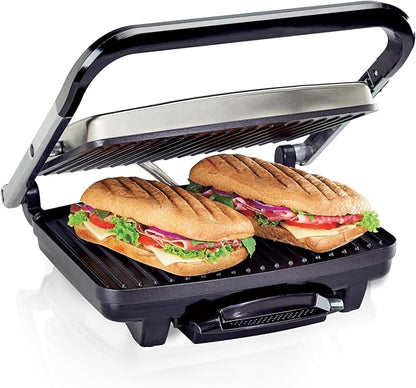 Hamilton Beach Panini Press, Sandwich Maker & Electric Indoor Grill, Upright by HamiltonBeach