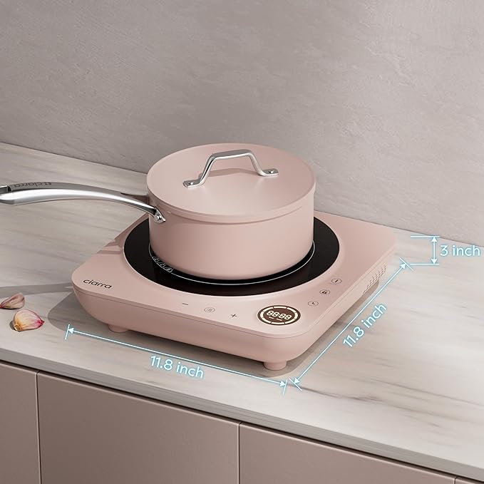 CIARRA CATIH1A-P Portable Induction Cooktop, Slim Single Electric Countertop - Image 9