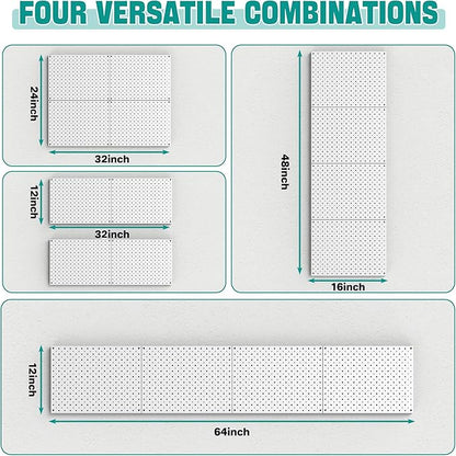 EVERHANGER Metal Pegboard Panels, Heavy Duty Pegboard Wall Organizer, Garage - Image 3