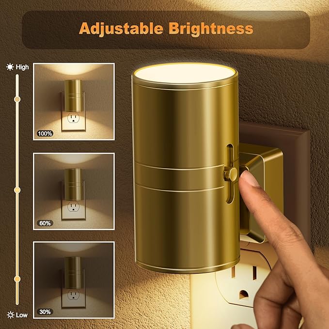 JandCase Night Light, LED Night Lights Plug into Wall, 2 Pack Automatic - Image 2