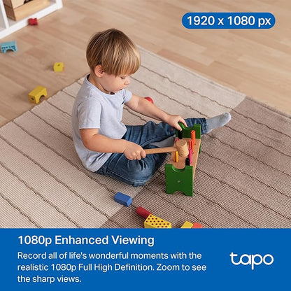 Tapo 1080P Indoor Pan/Tilt Wired Security Camera - Image 3