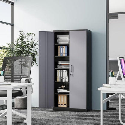 Metal Storage Cabinet-72” Tall Steel File Cabinets - Image 7