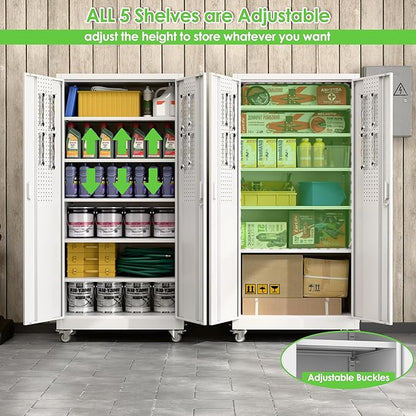 Reemoon71 H×32" W×16" D Metal Storage Cabinet - Image 6