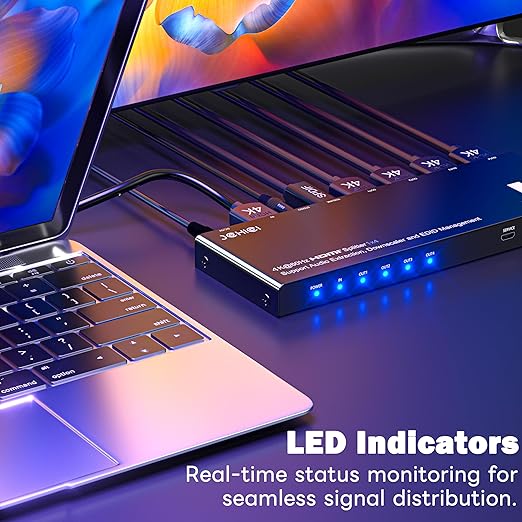 JCHICI 1x4 HDMI Splitter 4K@60Hz 4:4:4 HDR - - Image 7