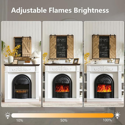 78" Birdcage-Style Electric Fireplace - Image 7