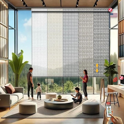 HILADUO Customized Solar Screen Roller Shade Blinds by HILADUOWindowshadefabricsmeetingallresidentialandsomesmallcommercialwindowcoveringsmarketneeds