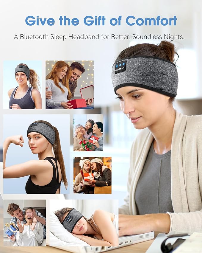 MUSICOZY Bluetooth 5.4 Sleep Headphones Sports Headband Headphones, Wireless - Image 7