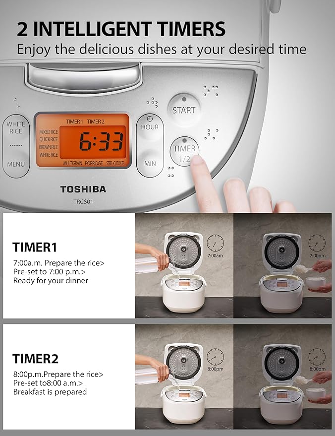 Toshiba Rice Cooker 6 Cup Uncooked – Japanese Rice Cooker - Image 5