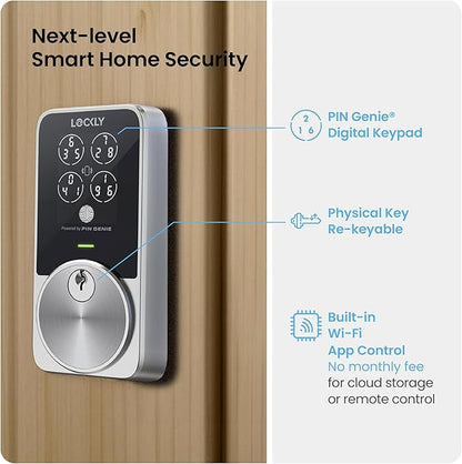 Lockly PIN Genie Pro Zeno Series Smart Lock, Keyless Entry Door Lock - Image 2