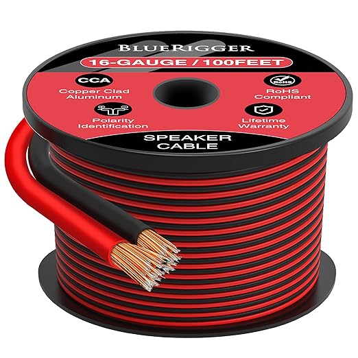 BlueRigger 16 Gauge Speaker Wire by BlueRigger