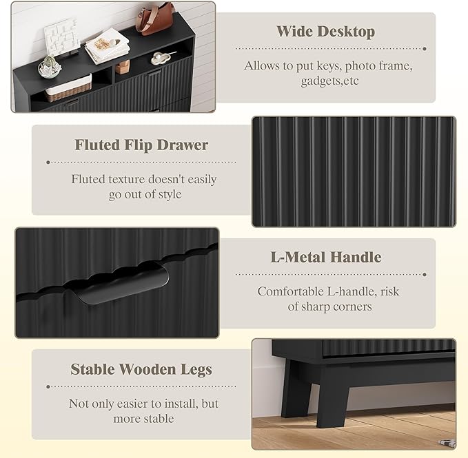 Shoe Cabinet Storage for Entryway - Image 5