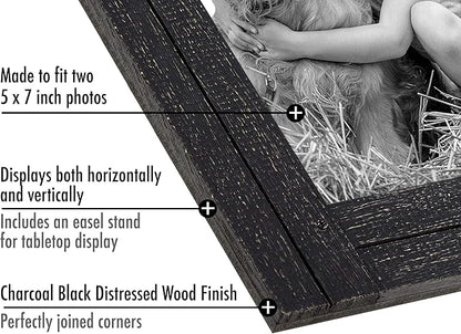 Americanflat Hinged 5x7 Double Picture Frame - Image 3
