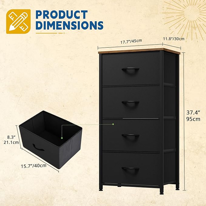 DWVO Dresser with 4 Drawers - Image 3