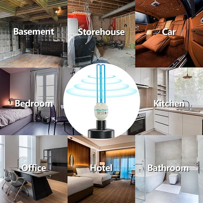 36Watts UV Sanitizer Lamp with Remote Control Powerful UVC Light with E26 Base - Image 6
