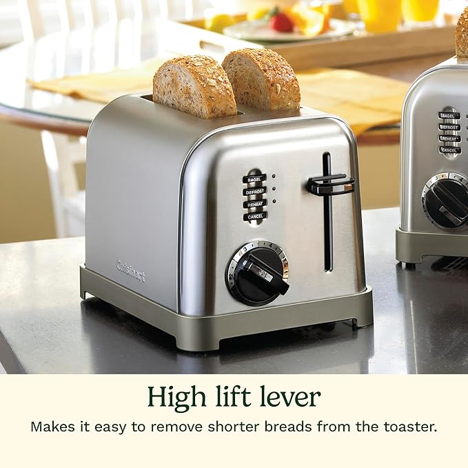 Cuisinart CPT-160 Metal Classic 2-Slice Toaster, Brushed Stainless - Image 4