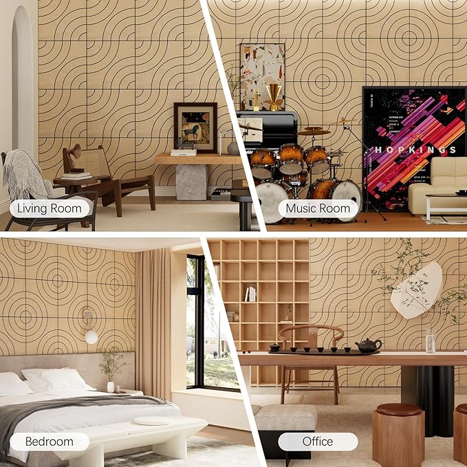 ARMURO 4 Packs Acoustic Wall Panels - Image 8