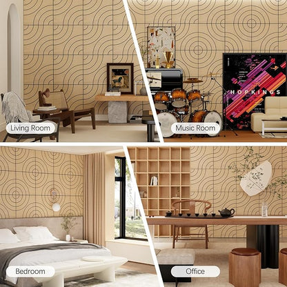 ARMURO 4 Packs Acoustic Wall Panels - Image 8