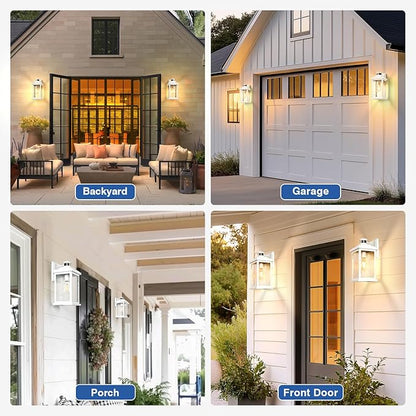 VIANIS Large Adjustable Sensitivity Motion Sensor Exterior Porch Lights - Image 9