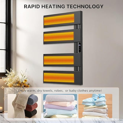 Electric Heated Towel Warmer Rack - Image 5