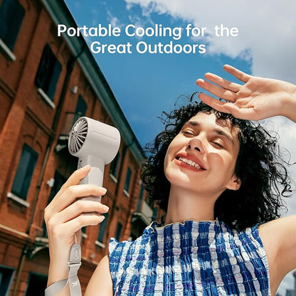 JISULIFE Portable Handheld Fan, 4000mAh Rechargeable Mini, 5 Speed Strong Wind - Image 7