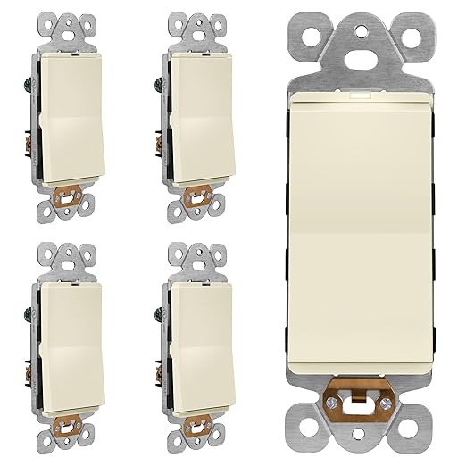LIDER Minimalist Design Matte Finish Lighted Decorator Switch, Frameless Paddle by LIDER