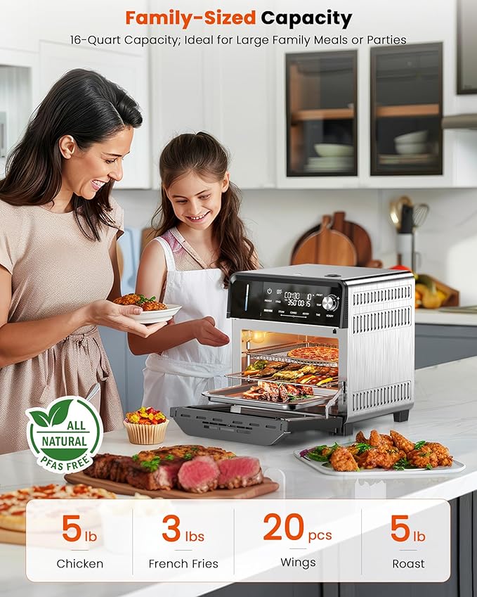 Nuwave Combi Steam Oven, Non-Toxic Stainless Steel Multi-Cooker - Image 8