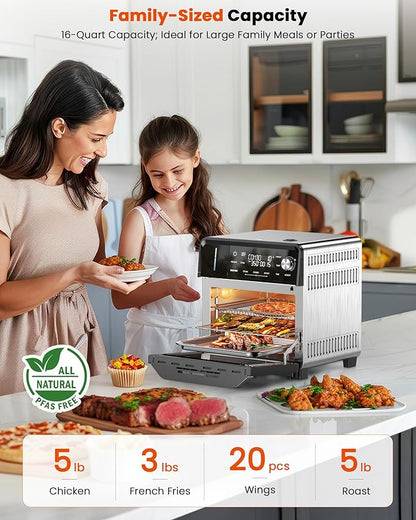 Nuwave Combi Steam Oven, Non-Toxic Stainless Steel Multi-Cooker - Image 8