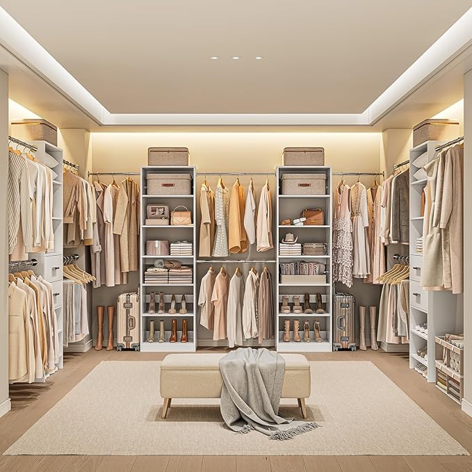 W1 Closet System, 3.5FT-7.7FT Closet Organizer System - Image 7