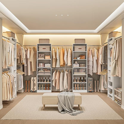 W1 Closet System, 3.5FT-7.7FT Closet Organizer System - Image 7