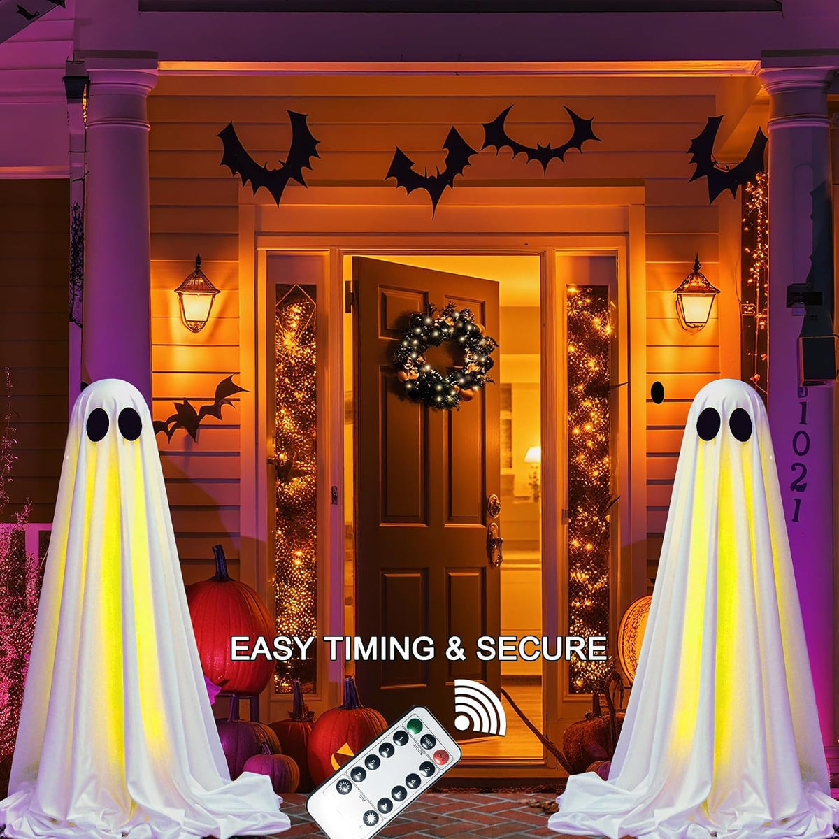 2packs Halloween Decorations Outdoor,Halloweens Party Decoration Indoor,Light...