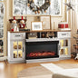Bonnlo Fireplace TV Stand for 80 Inch TVs, LED Lighting, Media Console for by Bonnlo