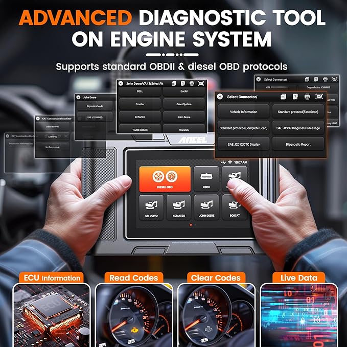 ANCEL HD3600 Heavy Equipment Diagnostic Tool - Image 4