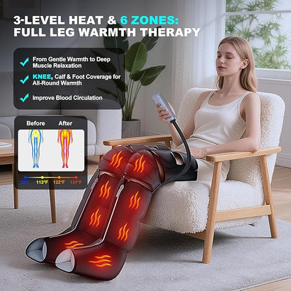 Leg Massager with Heat and Compression, Foot Massager - Image 4